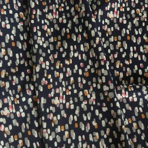 Multi colored tank; navy blue with multi colored spots